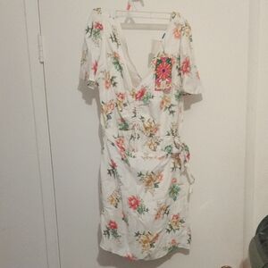 Farm Rio X Anthropology Floral Romper Sz S